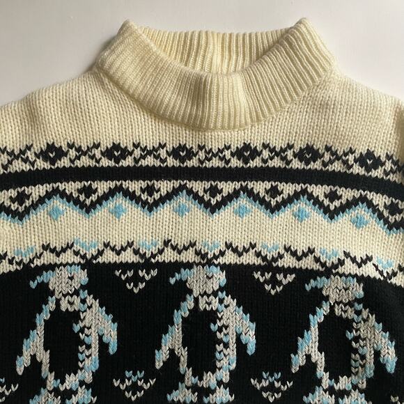 Vintage Silton Penguin Design 100% Acrylic Sweater - Picture 2 of 6